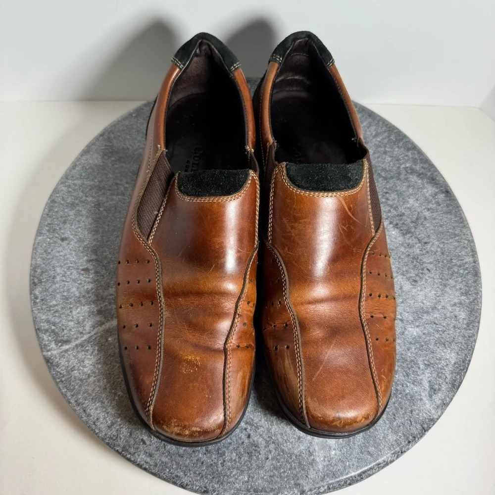 Cole Haan Country Trucker Leather Brown Clogs Shoes 9 9.5